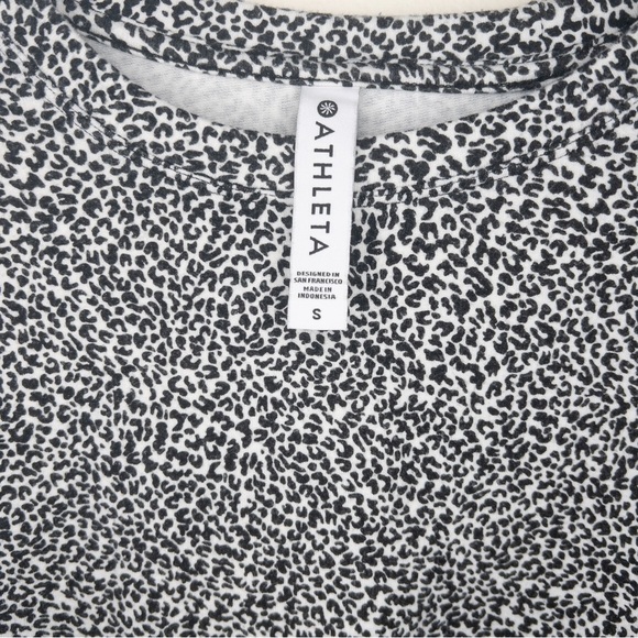 Athleta Studio to Street Animal Leopard Print Pullover Sweatshirt - Picture 4 of 6